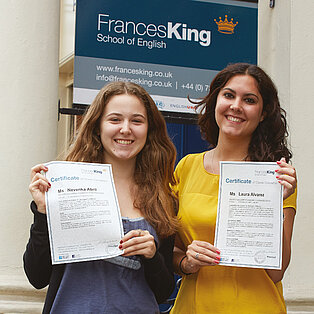 Frnces King Sprachschüler Diplom